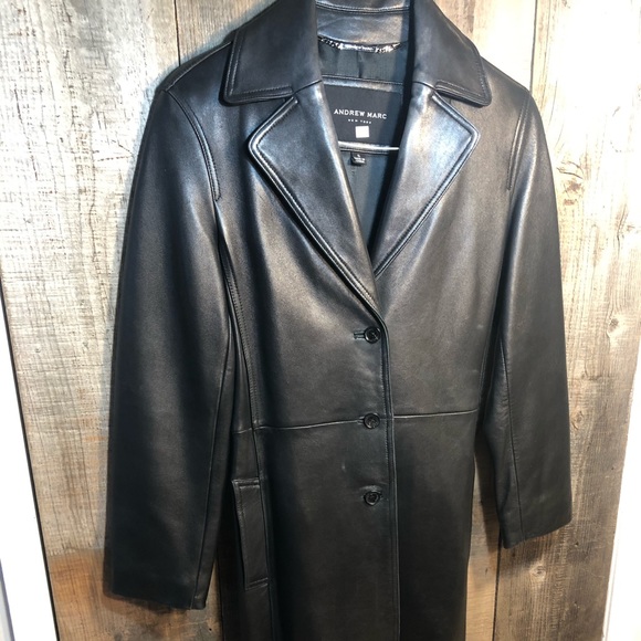 Andrew Marc Jackets & Blazers - Andrew Marc gorgeous black leather coat S